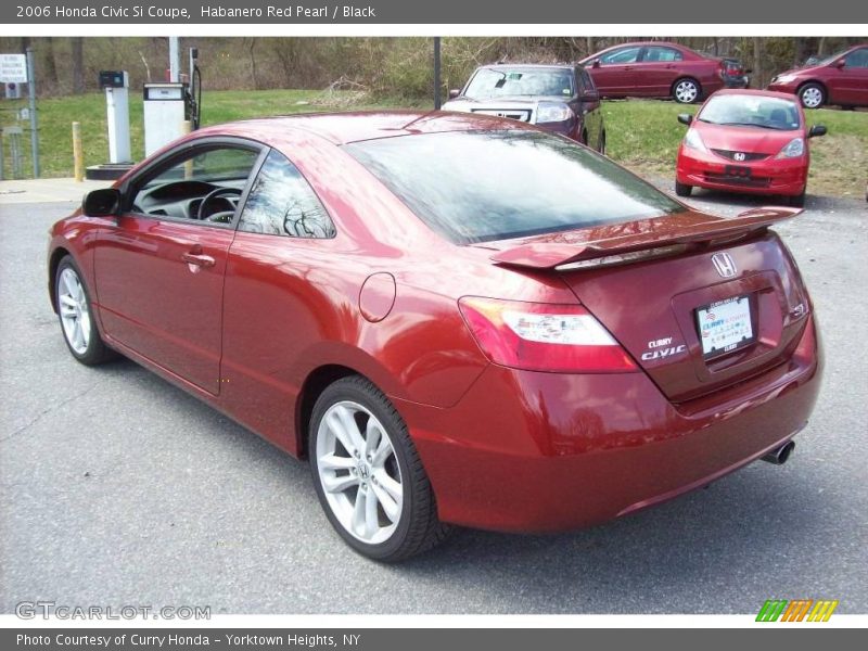 Habanero Red Pearl / Black 2006 Honda Civic Si Coupe