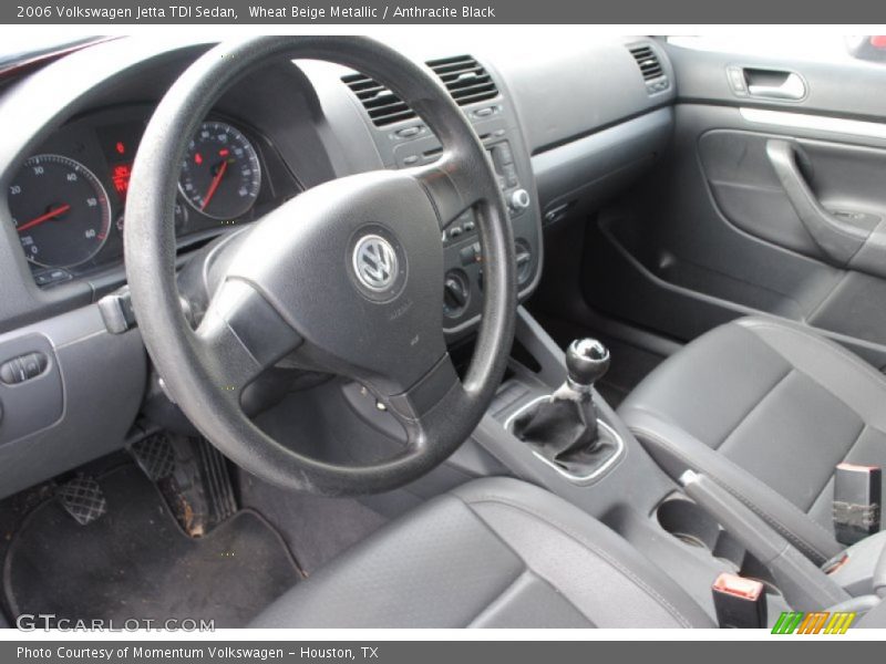 Wheat Beige Metallic / Anthracite Black 2006 Volkswagen Jetta TDI Sedan