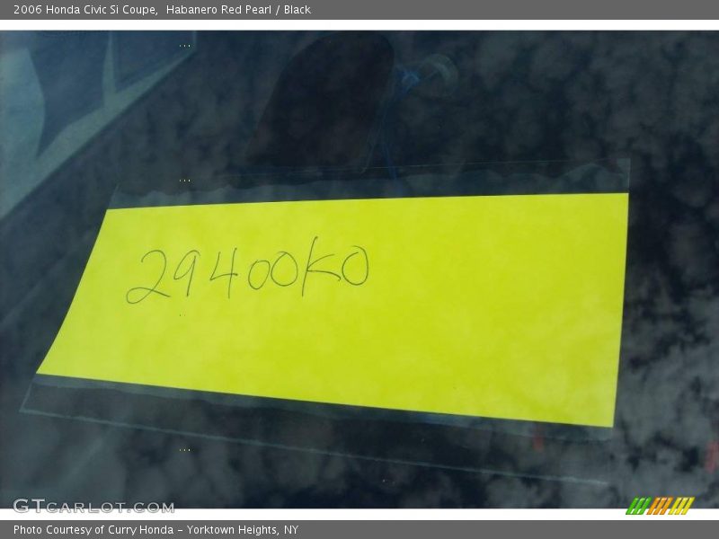 Habanero Red Pearl / Black 2006 Honda Civic Si Coupe