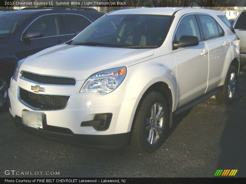 Summit White / Light Titanium/Jet Black 2013 Chevrolet Equinox LS