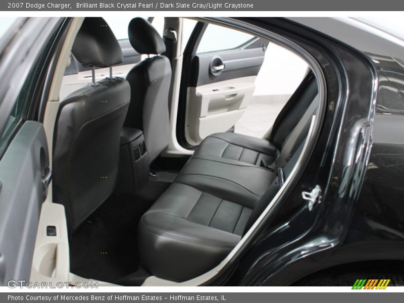 Brilliant Black Crystal Pearl / Dark Slate Gray/Light Graystone 2007 Dodge Charger