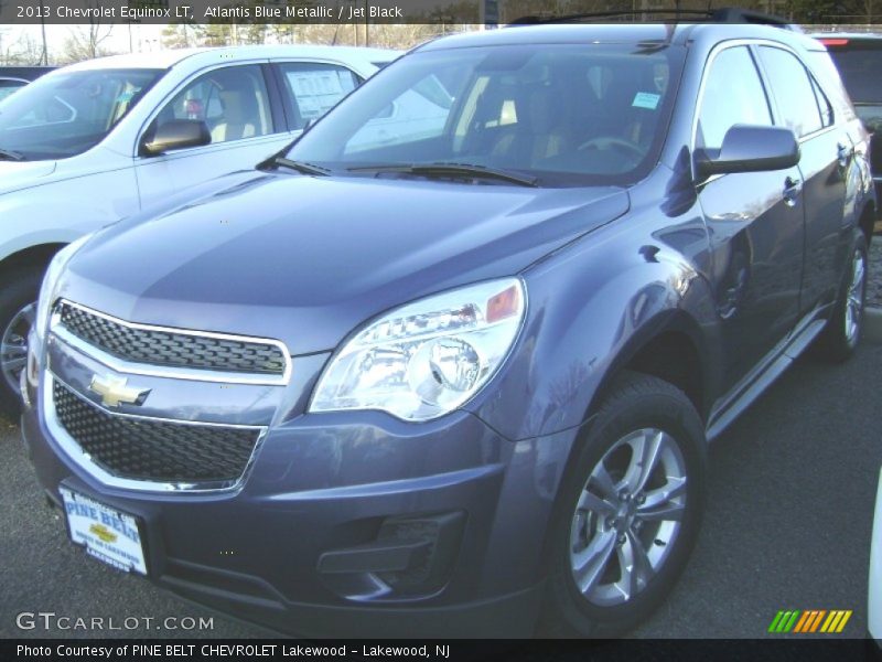Atlantis Blue Metallic / Jet Black 2013 Chevrolet Equinox LT