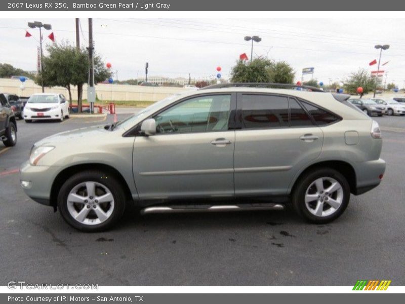 Bamboo Green Pearl / Light Gray 2007 Lexus RX 350