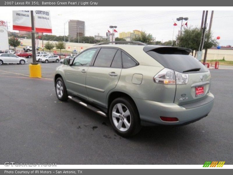 Bamboo Green Pearl / Light Gray 2007 Lexus RX 350
