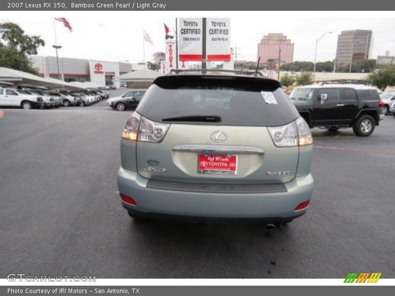 Bamboo Green Pearl / Light Gray 2007 Lexus RX 350