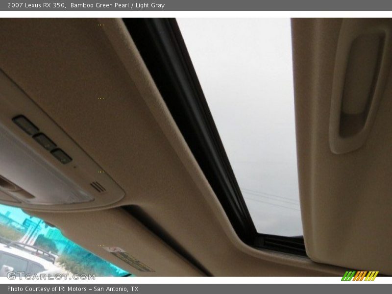 Bamboo Green Pearl / Light Gray 2007 Lexus RX 350