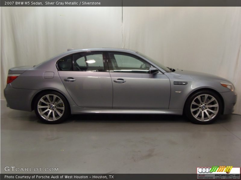 Silver Gray Metallic / Silverstone 2007 BMW M5 Sedan