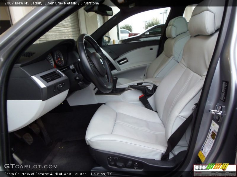 Silver Gray Metallic / Silverstone 2007 BMW M5 Sedan