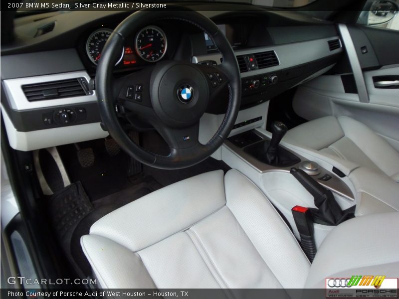 Silver Gray Metallic / Silverstone 2007 BMW M5 Sedan