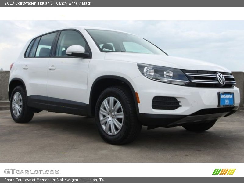 Candy White / Black 2013 Volkswagen Tiguan S