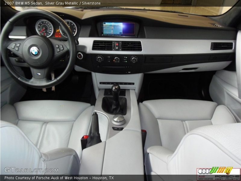 Silver Gray Metallic / Silverstone 2007 BMW M5 Sedan