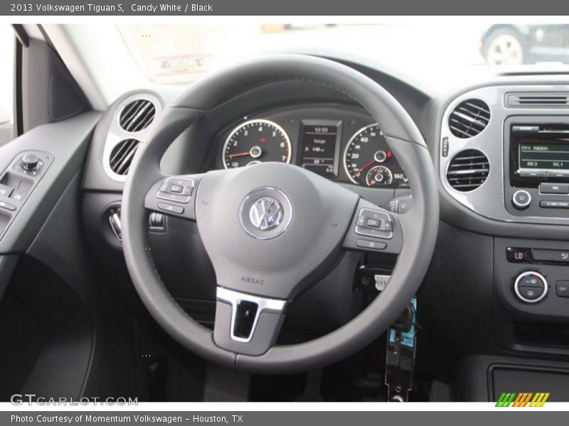 Candy White / Black 2013 Volkswagen Tiguan S