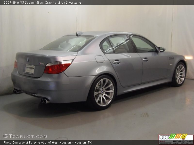 Silver Gray Metallic / Silverstone 2007 BMW M5 Sedan