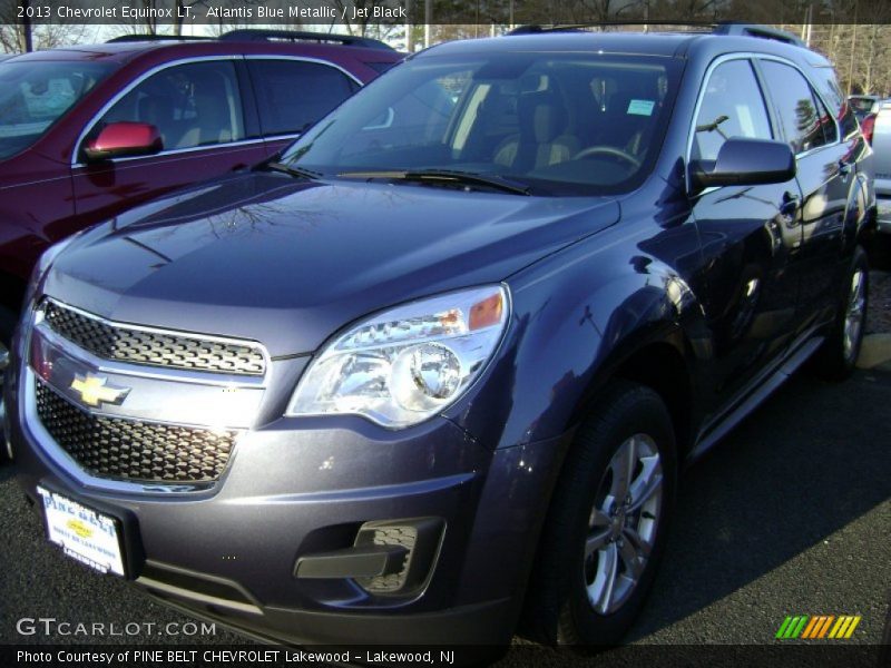 Atlantis Blue Metallic / Jet Black 2013 Chevrolet Equinox LT