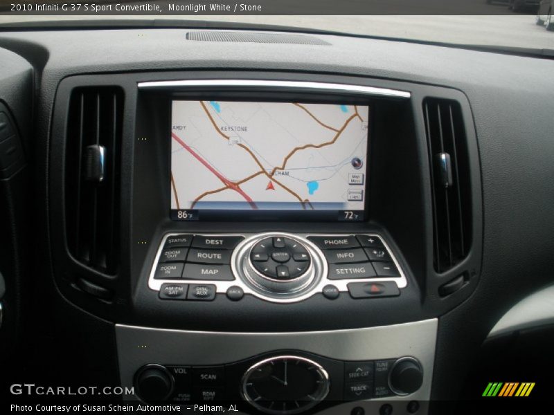 Moonlight White / Stone 2010 Infiniti G 37 S Sport Convertible