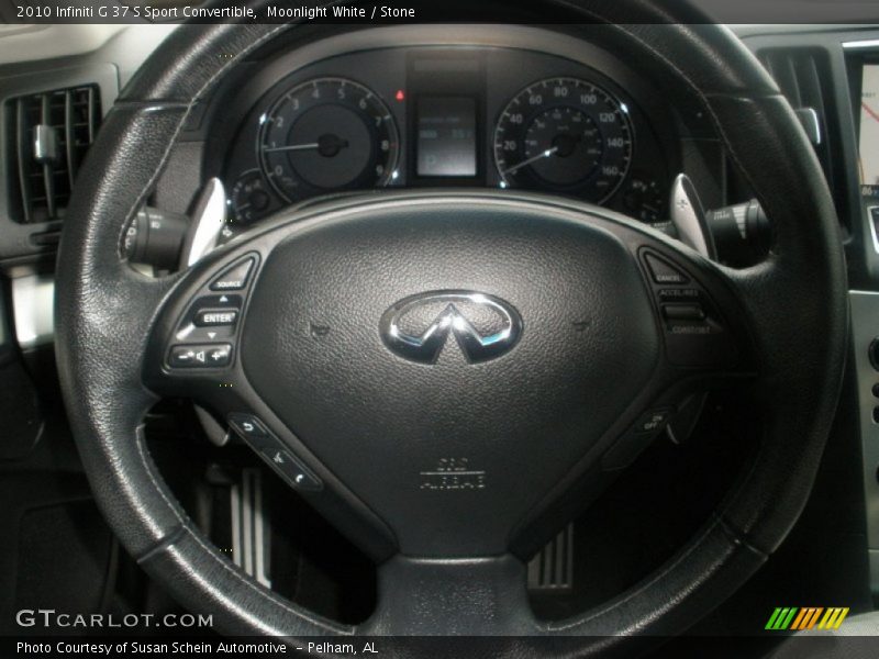 Moonlight White / Stone 2010 Infiniti G 37 S Sport Convertible