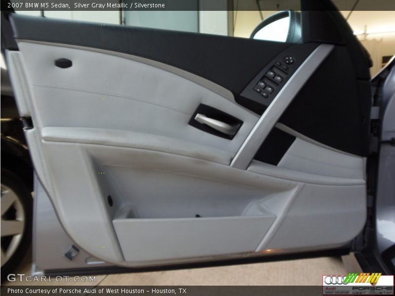 Silver Gray Metallic / Silverstone 2007 BMW M5 Sedan