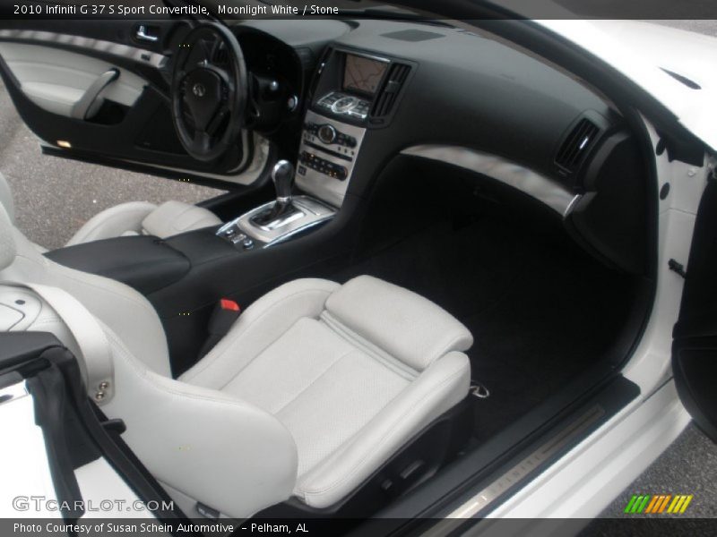 Moonlight White / Stone 2010 Infiniti G 37 S Sport Convertible