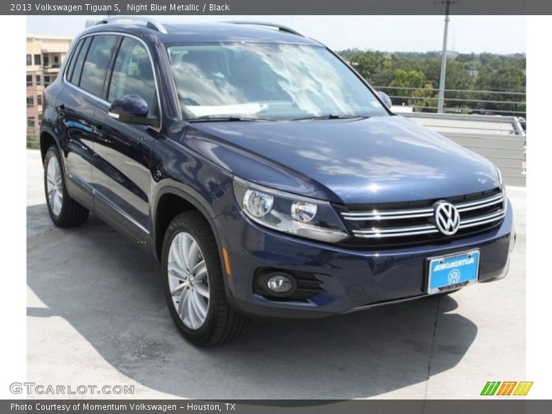 Night Blue Metallic / Black 2013 Volkswagen Tiguan S