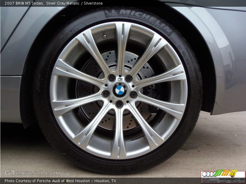 Silver Gray Metallic / Silverstone 2007 BMW M5 Sedan
