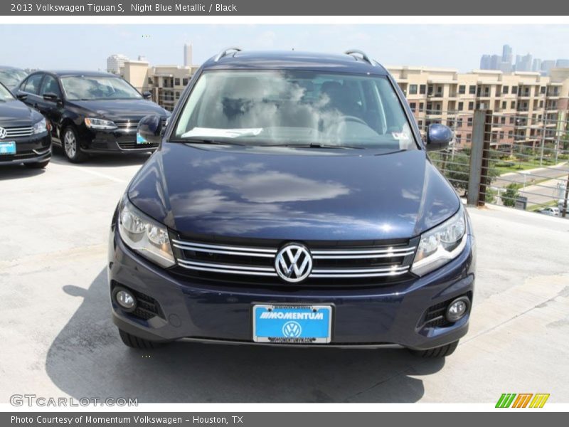 Night Blue Metallic / Black 2013 Volkswagen Tiguan S