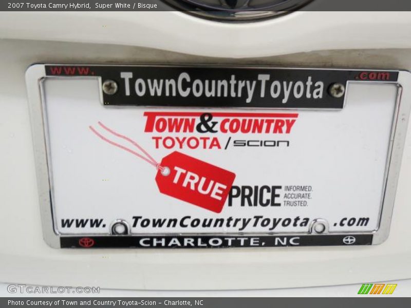 Super White / Bisque 2007 Toyota Camry Hybrid