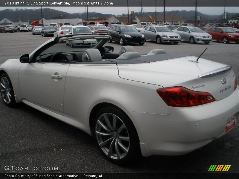 Moonlight White / Stone 2010 Infiniti G 37 S Sport Convertible