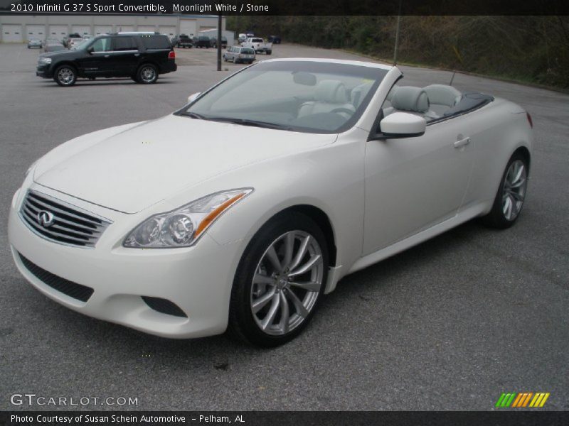 Moonlight White / Stone 2010 Infiniti G 37 S Sport Convertible