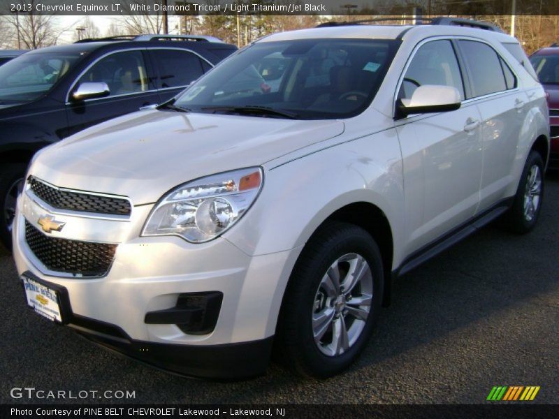White Diamond Tricoat / Light Titanium/Jet Black 2013 Chevrolet Equinox LT