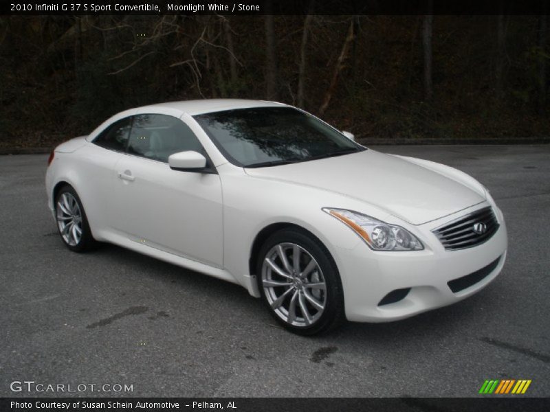 Moonlight White / Stone 2010 Infiniti G 37 S Sport Convertible