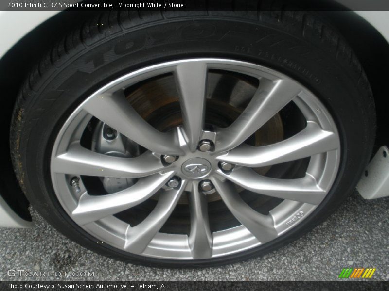 Moonlight White / Stone 2010 Infiniti G 37 S Sport Convertible