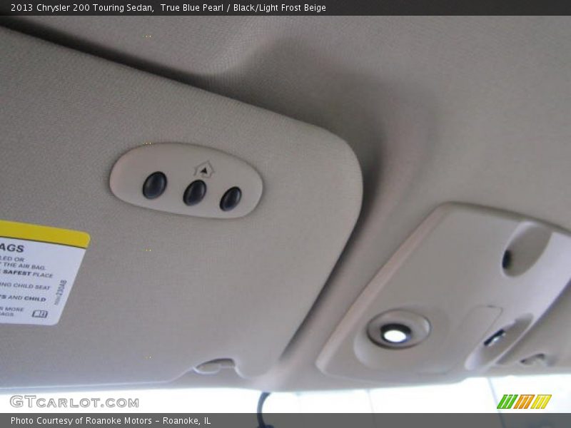 True Blue Pearl / Black/Light Frost Beige 2013 Chrysler 200 Touring Sedan