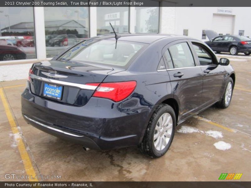 True Blue Pearl / Black/Light Frost Beige 2013 Chrysler 200 Touring Sedan