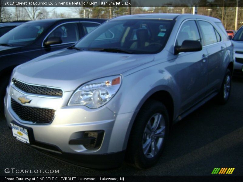 Silver Ice Metallic / Light Titanium/Jet Black 2013 Chevrolet Equinox LS