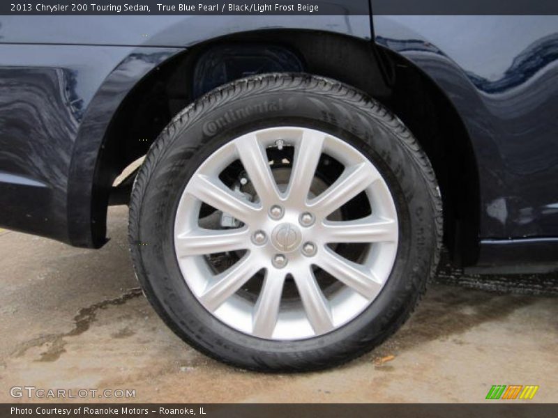 True Blue Pearl / Black/Light Frost Beige 2013 Chrysler 200 Touring Sedan