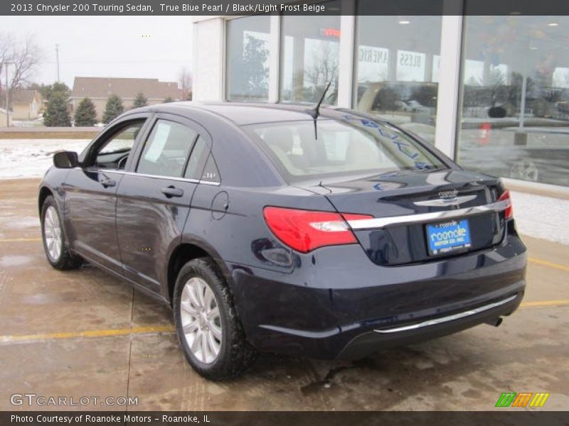 True Blue Pearl / Black/Light Frost Beige 2013 Chrysler 200 Touring Sedan
