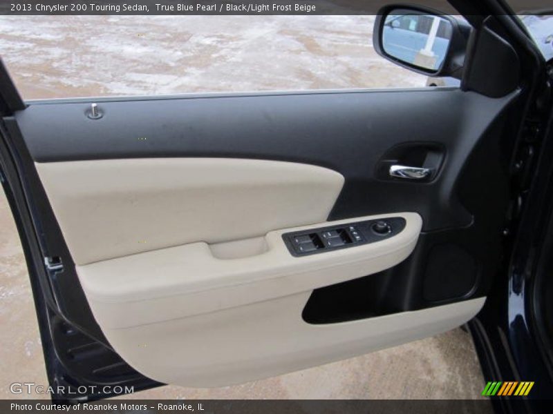 True Blue Pearl / Black/Light Frost Beige 2013 Chrysler 200 Touring Sedan