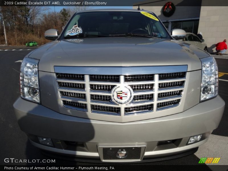 Quicksilver / Ebony/Ebony 2009 Cadillac Escalade EXT AWD