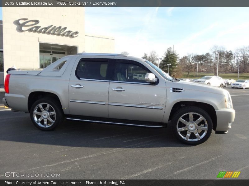 Quicksilver / Ebony/Ebony 2009 Cadillac Escalade EXT AWD