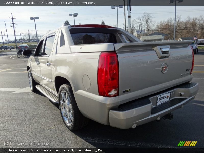 Quicksilver / Ebony/Ebony 2009 Cadillac Escalade EXT AWD