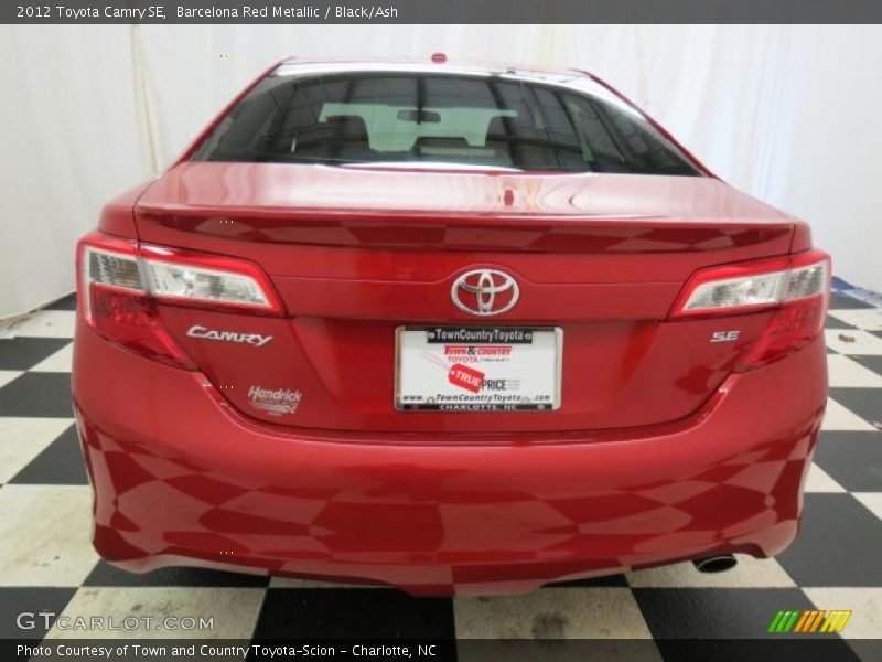 Barcelona Red Metallic / Black/Ash 2012 Toyota Camry SE