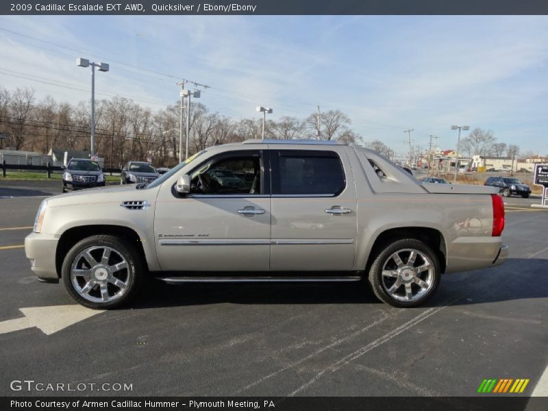 Quicksilver / Ebony/Ebony 2009 Cadillac Escalade EXT AWD