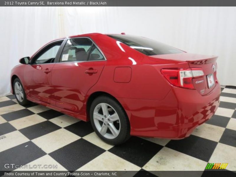 Barcelona Red Metallic / Black/Ash 2012 Toyota Camry SE