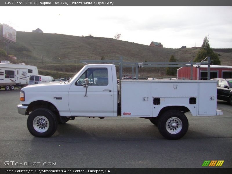 Oxford White / Opal Grey 1997 Ford F350 XL Regular Cab 4x4