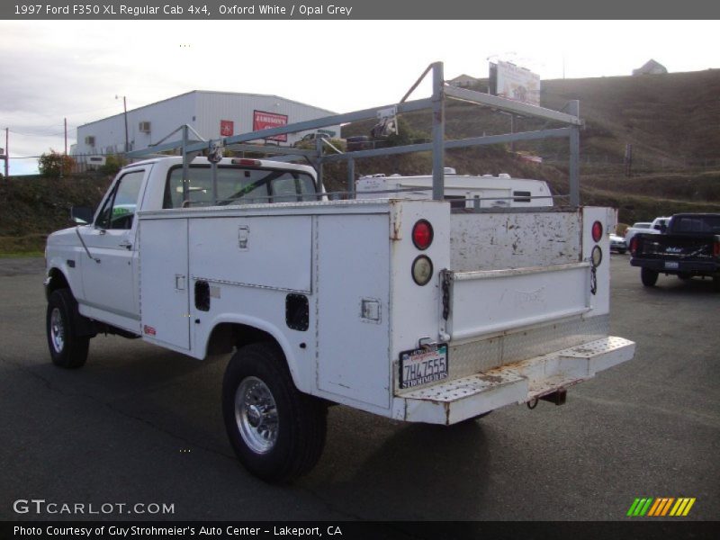Oxford White / Opal Grey 1997 Ford F350 XL Regular Cab 4x4