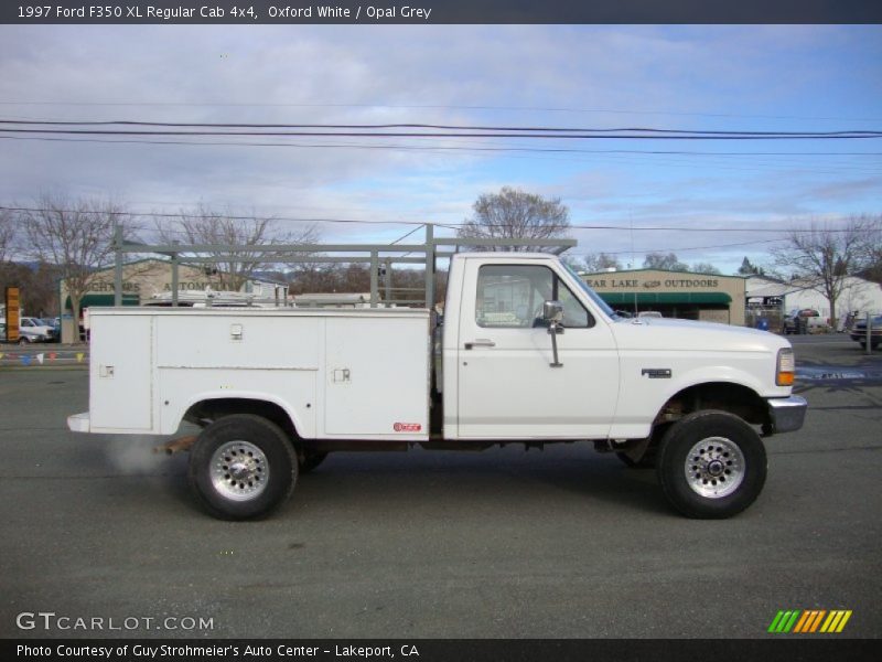 Oxford White / Opal Grey 1997 Ford F350 XL Regular Cab 4x4
