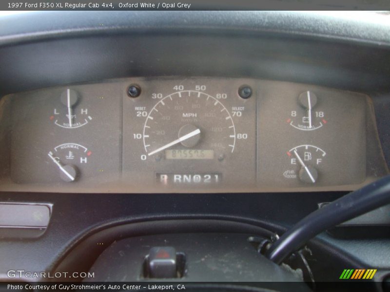 Oxford White / Opal Grey 1997 Ford F350 XL Regular Cab 4x4