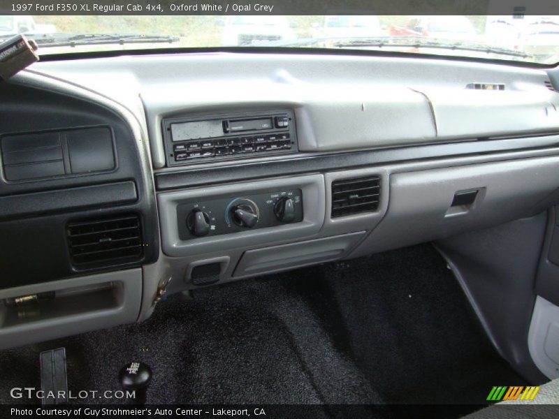 Oxford White / Opal Grey 1997 Ford F350 XL Regular Cab 4x4