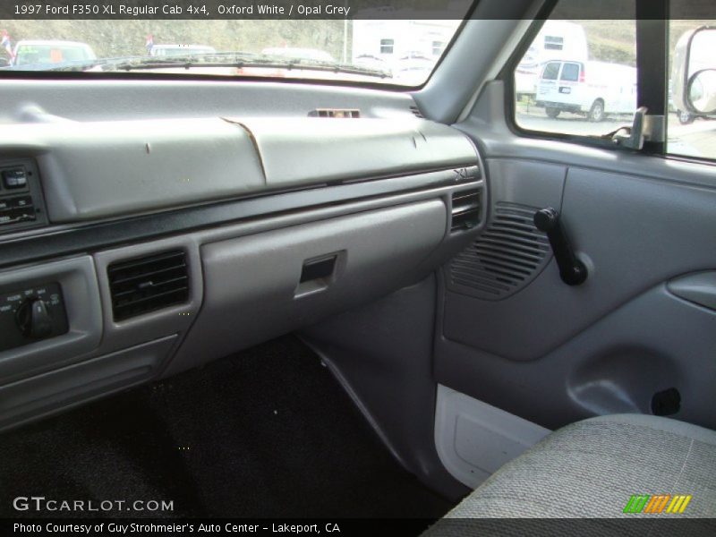 Oxford White / Opal Grey 1997 Ford F350 XL Regular Cab 4x4