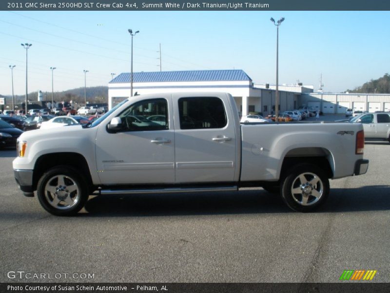 Summit White / Dark Titanium/Light Titanium 2011 GMC Sierra 2500HD SLT Crew Cab 4x4